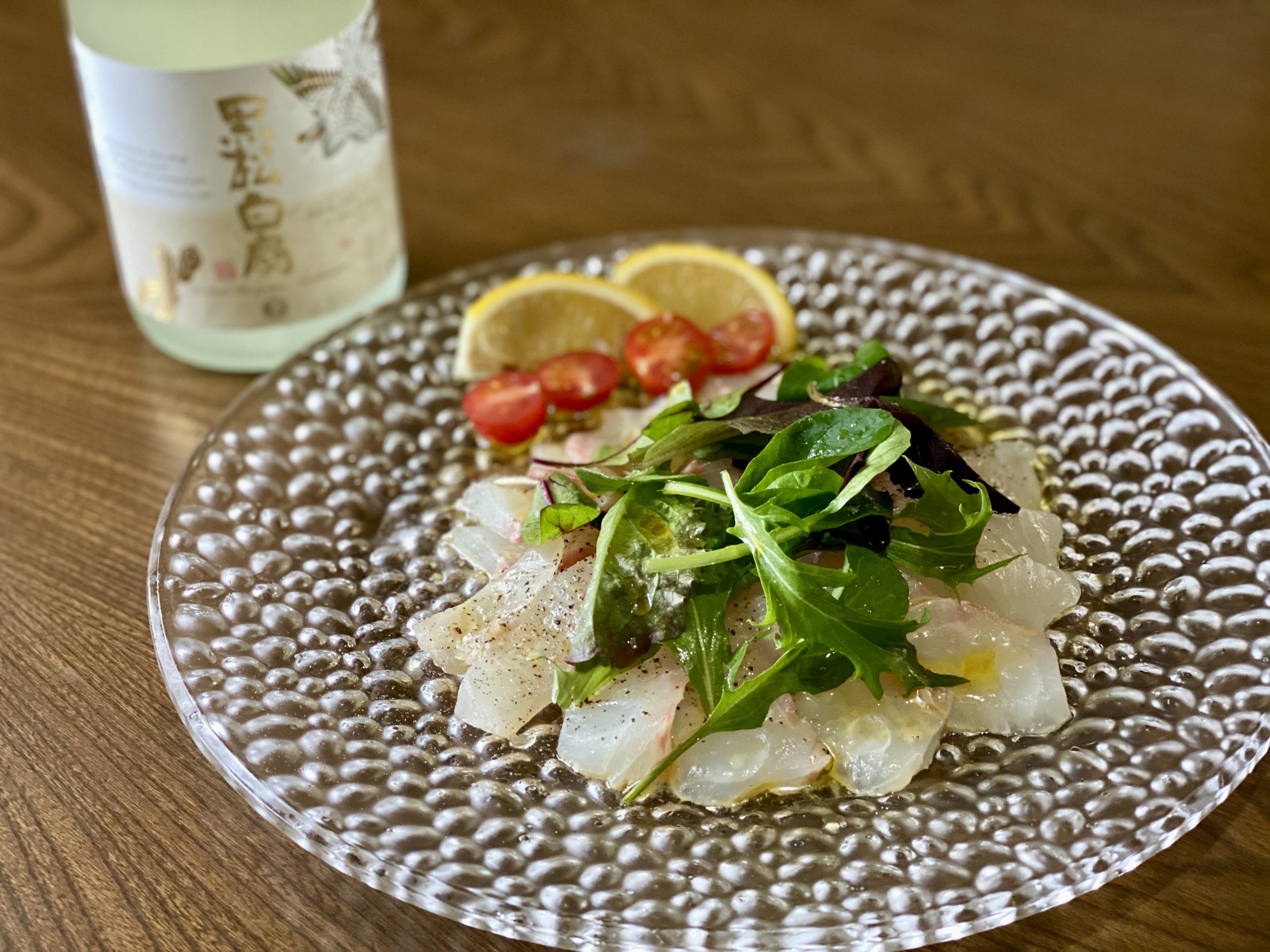 鯛のカルパッチョ 酒蔵が教える 酒 みりん 粕 麹のレシピやお役立ち情報サイト 白扇酒造