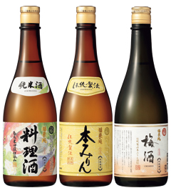 伝統製法熟成本みりん 料理酒 梅みりんセット 本みりんと日本酒の白扇酒造